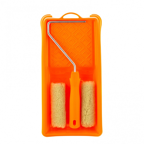  Малярный набор для фасадных работ: кювета 150 мм х 290 мм и мини-валик 110 мм// Сибртех 