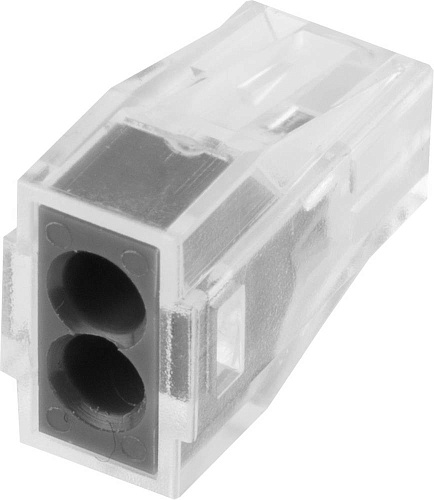  Клемма СВЕТОЗАР соединительная, 2-х проводная, 400В, 24А, 0,75-2,5мм2, 2шт 