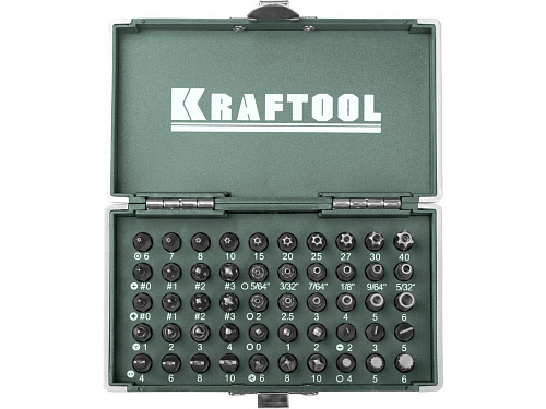  Набор бит "ЕХPERT" "X-Drive", кованые, торсионные, Cr-Mo, система насечек "NSS", KRAFTOOL 50 предм. 