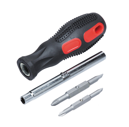  Отвертка переставная с двумя двухсторонними битами, SL6*PH2; SL4*PH1 (Hobbi) (шт.) 