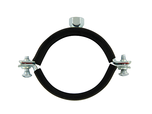  Хомут трубный с гайкой и резиновым профилем М 8 1 1/2" (48-53) 