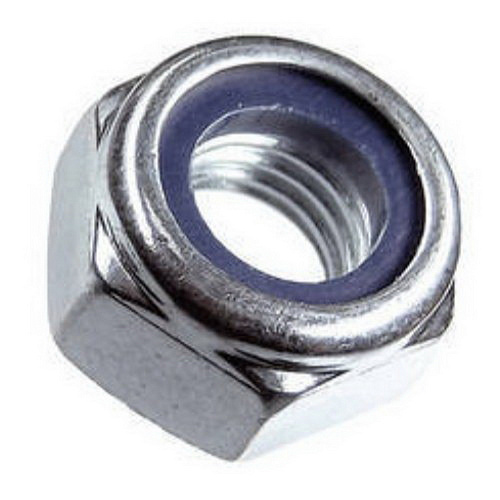  Гайка шестигранная со стопорный кольцом, нержавеющая М10 сталь А2 DIN985 (200 шт) 