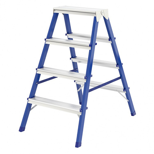  Стремянка двусторонняя 4ст., стальная// Сибртех 