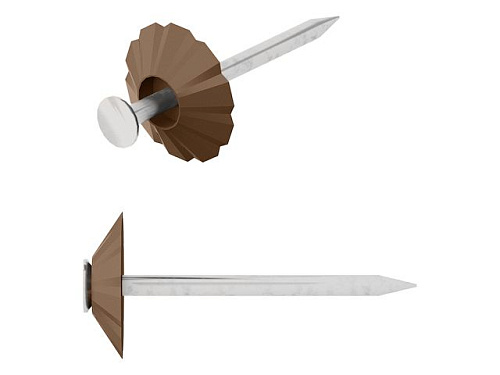  Гвозди декоративные 1.8х32 мм коричневая шляпка (100 шт в зип-локе) STARFIX 