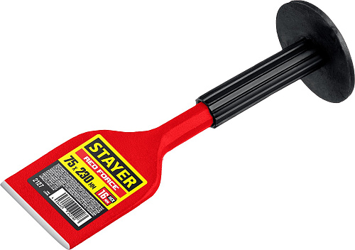  STAYER Red Force зубило-конопатка с протектором, 75х230 мм 