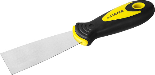  Шпатель STAYER "MASTER" нержавеющее профилированное полотно, 2к ручка, 40мм 