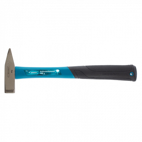  Молоток слесарный, 400 г, квадратный боек, фибергласовая обрезиненная рукоятка// GROSS 