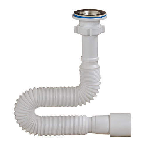  Сифон д/раковины Orio, гофр. 1 1/4"х40/50 мм, L=1250 мм 