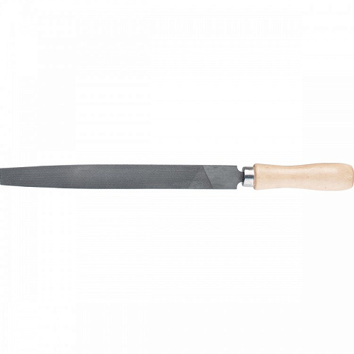  Напильник, 150 мм, плоский, деревянная ручка// СИБРТЕХ 