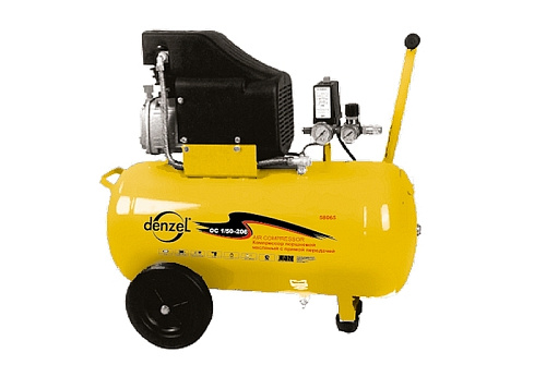  Компрессор воздушный PC 1/50-205, 1,5 кВт, 206 л/мин, 50 л// DENZEL 