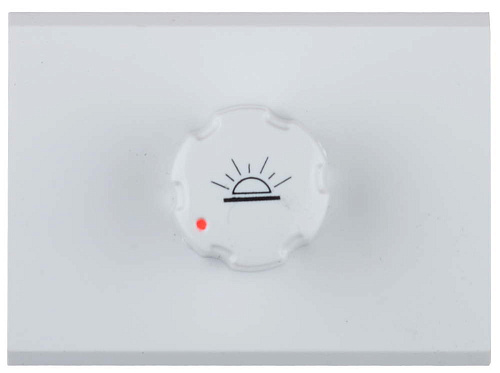  Диммер СВЕТОЗАР "ЭФФЕКТ"  без вставки и рамки, цвет белый, 60-500Вт 