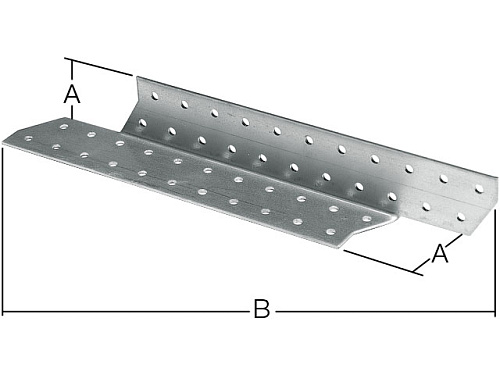  Держатель балки правый 40х190 мм DB R белый цинк STARFIX 