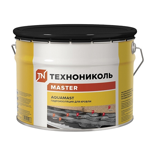  Мастика битумная АкваМаст гидроизоляционная для ремонта и приклеивания, 3 кг 