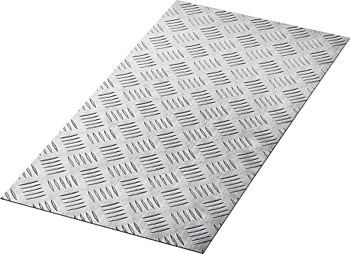  Алюминиевый рифленый лист ЗУБР Квинтет 300х600 х1.5 мм 