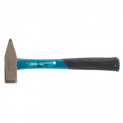  Молоток слесарный, 1000 г, квадратный боек, фибергласовая обрезиненная рукоятка// GROSS 