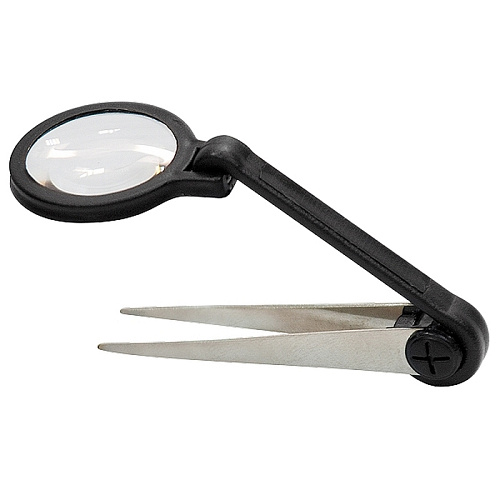  Лупа регулируемая с пинцетом 8-кратная, D 25  мм // SPARТА 