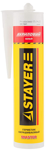  Герметик STAYER "MASTER" акриловый, белый, 260мл 
