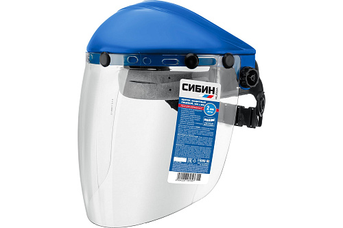  Щиток защитный лицевой СИБИН с экраном из поликарбоната 200х400мм  