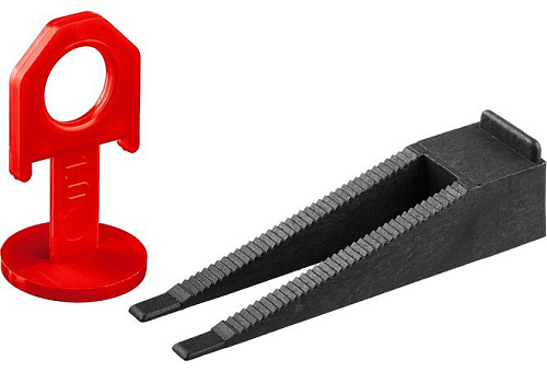  Комплект система выравнивания плитки СВП ЗУБР в коробке 500 шт 33851-H250 