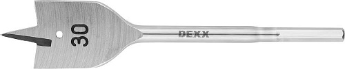  Сверло по дереву перьевое, шестигранный хвостовик, d=30мм, L-152мм DEXX 