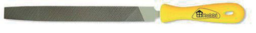  Напильник плоский, пластмассовая рукоятка, 200мм, №2 (Hobbi) (шт.) 