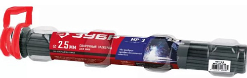  Электрод сварочный МР-3 с рутиловым покрытием, для ММА сварки, d 4.0 х 450 мм, 1 кг ЗУБР 40011-4.0 