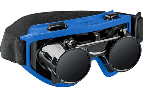  Очки для газовой сварки, затемнение 5 DIN, с откидным блоком ЗУБР ОГС-5   