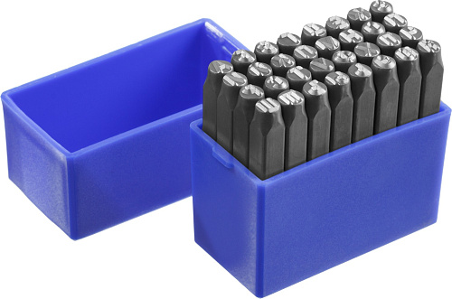  Клейма ЗУБР буквенные кириллица, шрифт 5мм 