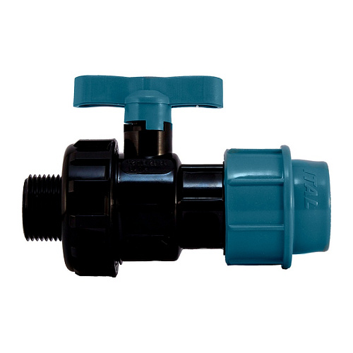  Кран шаровый SPEKTR комбинир. PN16 НР 20х1/2" 