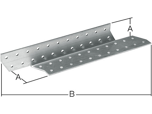  Держатель балки левый 40х190 мм DB L белый цинк STARFIX 