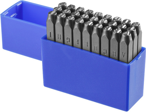  Клейма ЗУБР буквенные латинские, шрифт 5мм 