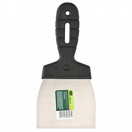  Шпатель нержавеющая сталь 100 мм, пластмассовая ручка // СИБРТЕХ 