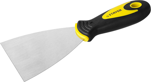  Шпатель STAYER "MASTER" нержавеющее профилированное полотно, 2к ручка, 100мм 