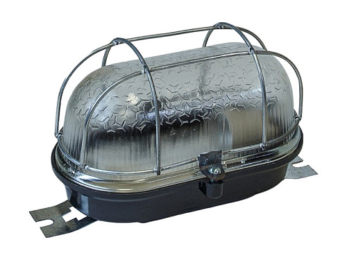  Светильник овал/черный/решетка, 60Вт, IP53 (НБП 01-60-011) Юпитер 