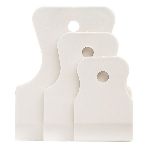  Набор шпателей 40-60-80 мм, белая резина, 3 шт. // СИБРТЕХ 