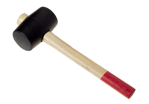  Киянка резиновая, деревянная рукоятка, 450 г (Hobbi) (шт.) 