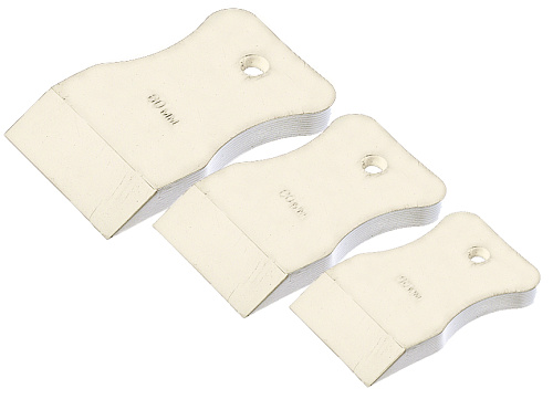  Набор шпателей резиновых, 3 шт. (40, 60, 80 мм) (белый ) (Hobbi) (шт.) 