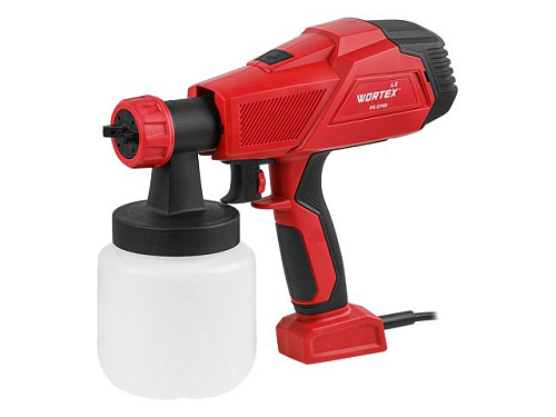  Краскораспылитель электрический WORTEX LX PS 0740 в кор. 400 Вт, 700 мл/мин, 0.8 л бак 
