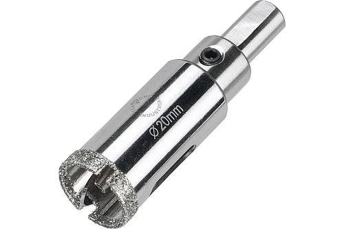  Коронка алмазная по керамограниту и керамике с центрирующим сверлом 20 мм Diamond Industrial DIDCSC0 